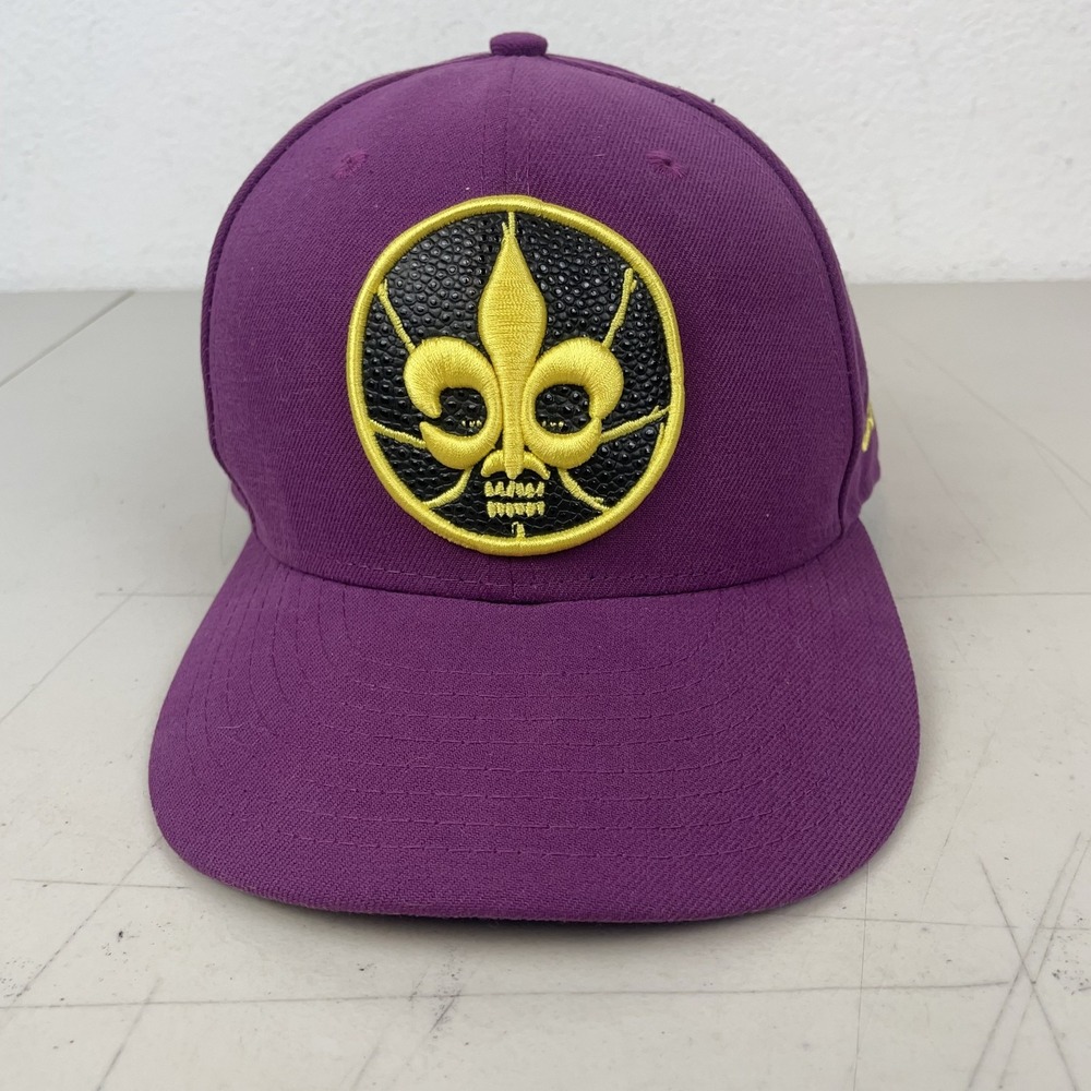 2014 NBA All Star Game Hat Cap Purple New Era 59Fifty 7 1/2 NOLA Basketball Logo